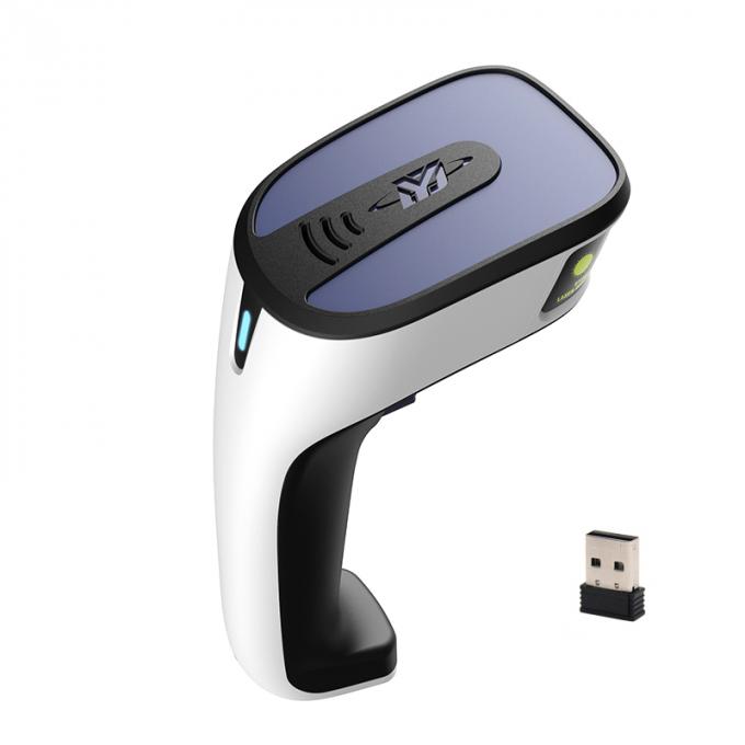 Escáner inalámbrico Bluetooth 2.4G 3 del código de barras del PDA 1D en 1 capacidad de la batería 1600mAh