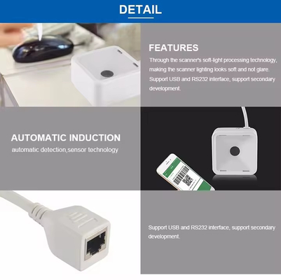 Modulo de escáner de códigos de barras de escritorio OEM 2D QR Code Reader para aplicaciones de quioscos integrados