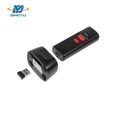 Escáner de códigos de barras portátil inalámbrico 2D con velocidad de decodificación de 25 cm/s y base de carga