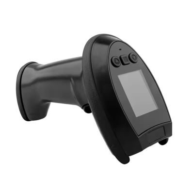 2.4G Terminal POS inalámbrico escáner de código de barras portátil con pantalla y escaneo automático