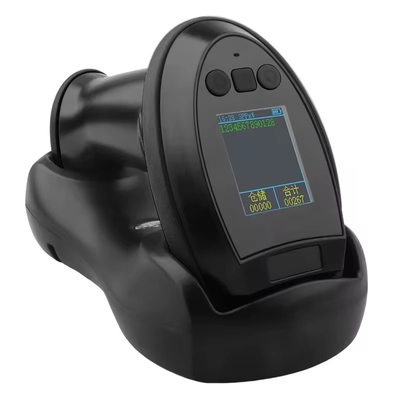 2.4G Terminal POS inalámbrico escáner de código de barras portátil con pantalla y escaneo automático