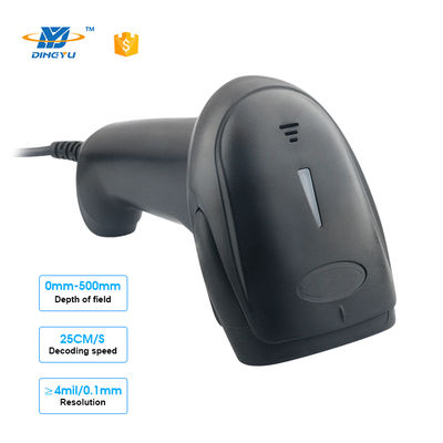 Escáner de código de barras de mano 2D CMOS de 640*480 de 32 bits de alta velocidad de 300 escaneos/segundo con Bluetooth para TPV de supermercado